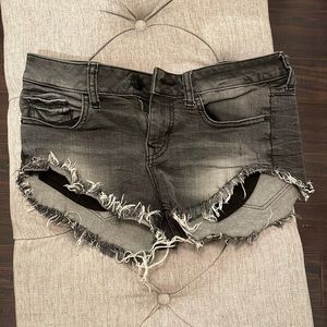 Express black denim cut offs size 4 gently used
